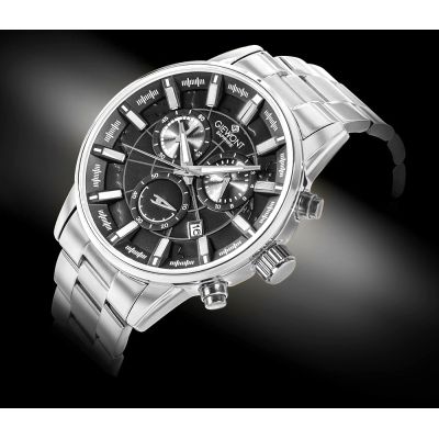 2. Giewont Chronograph Sapphire Silver Men's Watch GW4580-B2