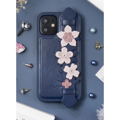 12. Kingxbar Sweet Series case decorated with original Swarovski crystals iPhone 12 Pro Max blue