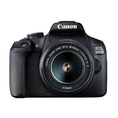 Canon EOS 2000D BK 18-55 IS II EU26 SLR Camera Kit 24.1 MP CMOS 6000 x 4000 px Black