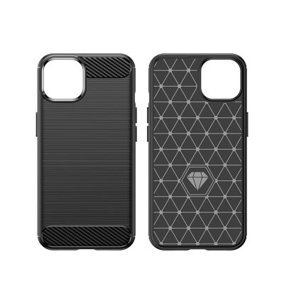 14. Carbon Case for iPhone 14 Plus flexible gel back cover blue