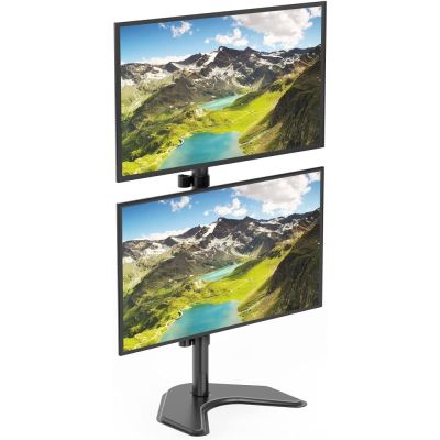 29. TECHLY VERTICAL DESK STAND FOR 2 MONITORS 13-27" LCD 10KG