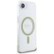 4. Guess IML Glitter Circle MagSafe iPhone 16e Case - Clear