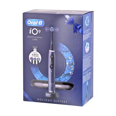 7. Oral-B iO9 Black Electric Toothbrush + 2 Heads