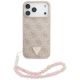Guess 4G Strap Triangle Logo MagSafe Case for iPhone 17 Pro Max - Pink