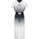 TOP TEN GRAPHIC kickboxing suit, black and white, XS (150 cm)