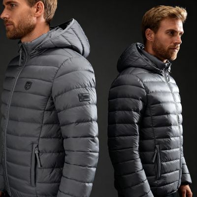 6. Geographical Norway men's jacket AMIGOTAL HOOD DB DGREY MEN 233 DARK GRAY (WZ5179H/GN-GRIS FONCÉ)