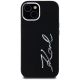 3. Karl Lagerfeld Silicone Metal Script Logo iPhone 15 Case - Black
