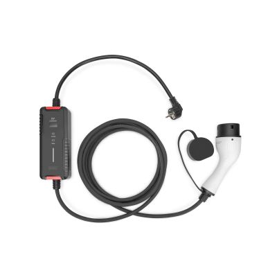 9. EV charger with adjustable charging power 1.8-3.7 kW, with bag, 5 m, 230 V, Type F 7/4 to Type 2