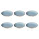ROSE&TULIPANI CONCERTO FUSE AZZURRO Set of 6 soup plates 21 cm