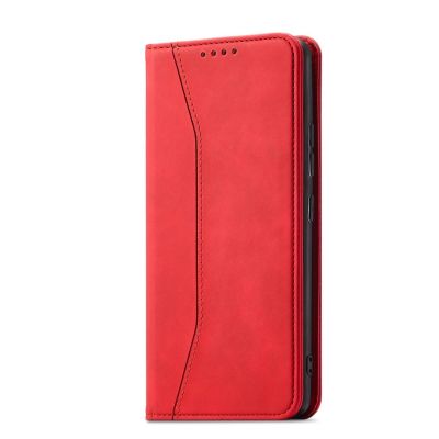 2. Magnet Fancy Case for Samsung Galaxy S23+ flip cover wallet stand red