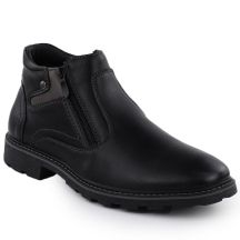 Men’s Black Warm-Lined Zip-Up Ankle Boots VanHorn AN71309