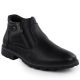 Men’s Black Warm-Lined Zip-Up Ankle Boots VanHorn AN71309