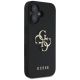 4. Guess Grained Big 4G Logo Small Classic Logo case for iPhone 16 - black