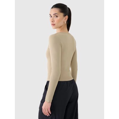 3. Longsleeve slim smooth women's 4F 4FRSS25TLONF511-83S