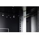 24. DYNAmic 19" 9U wall-mounted network cabinet 600x450, glass door, black, undivided, assembled, 60kg