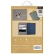 7. Uniq Belmont RFID Blocking Passport Case - Grey/Yellow