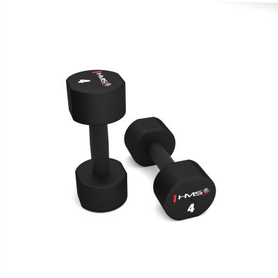 7. HPT04 2 x 4 KG POLYURETHANE TPU HMS Dumbbells