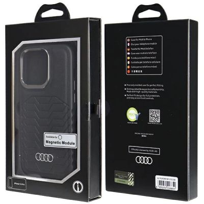 7. Audi Synthetic Leather case with MagSafe for iPhone 14 Pro - black