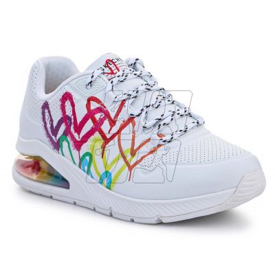 2. Skechers Uno 2 Shoes - Floating Love W 155521-WHT