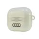 3. Audi IML Geometric Pattern AirPods 3 Case - White