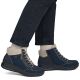 12. Waterproof comfortable navy leather lace-up boots Rieker L7701-14