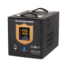 KEMOT PROsinus-2000 emergency power supply, pure sine wave converter with charging function 12V 230V 2000VA/1200W - black