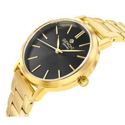 2. Giewont Sapphire Gold Black Women's Watch GW2360-B3