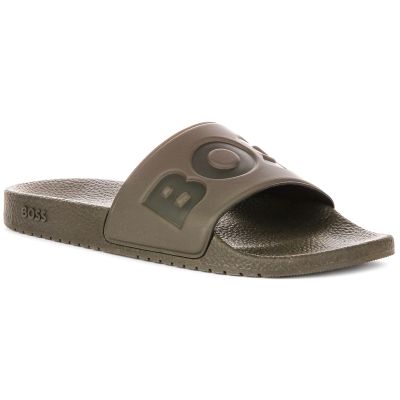 4. BOSS SHOES ARYEH_SLID_NPVLG DARK GREEN (50536835-302)