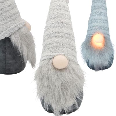 6. GNOME WITH A LONG WHITE HAT AND A GLITTER NOSE 42CM