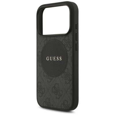 6. Guess 4G Circle Classic Logo MagSafe case for iPhone 17 Pro - black