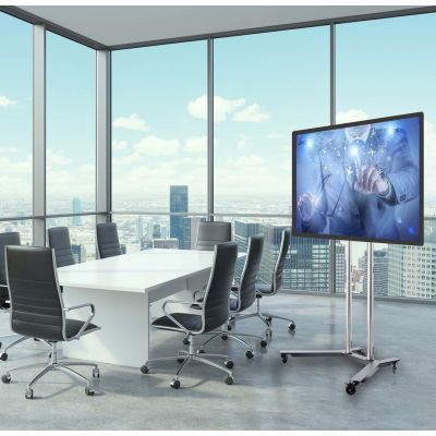 6. Edbak TR1 stand for information displays 190.5 cm (75") Black, Stainless steel