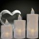 6. SET OF 3 DECORATIVE LED CANDLES, WARM WHITE