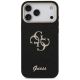 3. Guess Fixed Glitter Big 4G Metal Frame case for iPhone 17 Pro Max - black