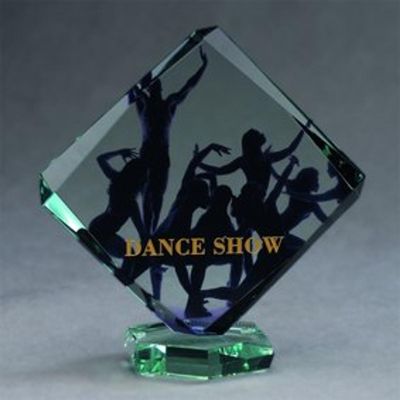 9. Glass trophy with LuxorJet color print and case