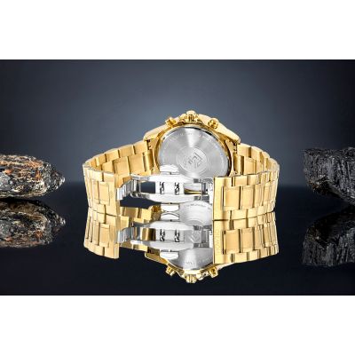 7. Men's Watch Giewont Chronograph Sapphire Gold Blue GW9460-B5