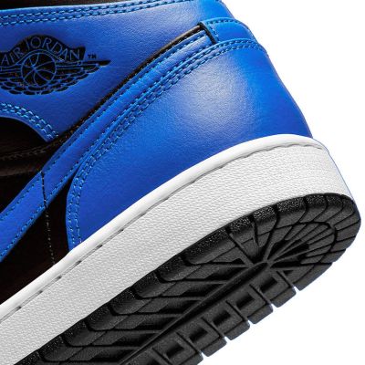 7. Air Jordan 1 Mid Royal Basketball Shoes - 554724-077