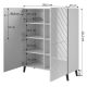 4. ABETO bookcase 100.5x40xH121.5 black/gloss black