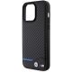 6. BMW Leather Carbon case for iPhone 15 Pro Max - black