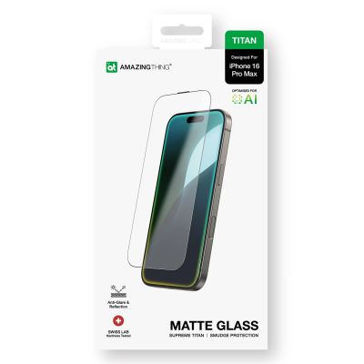 12. AmazingThing Titan Matte Glass tempered glass for iPhone 16 Pro Max