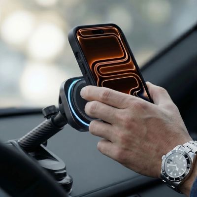 6. Tech-Protect V20 MagSafe Car Holder for Windshield/Air Vent/Dashboard 25W QI2.2 - Black