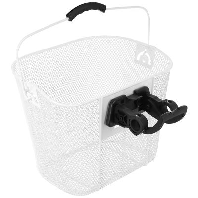6. FRONT BICYCLE BASKET CLICK-MOUNTED WHITE