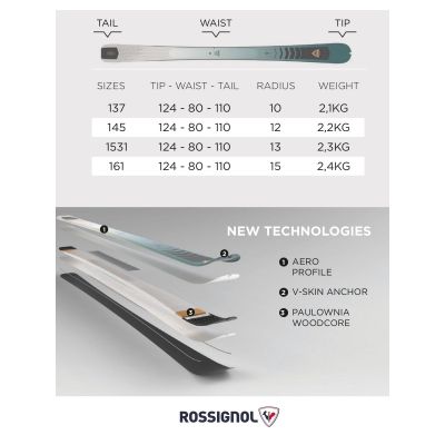 5. ROSSIGNOL ESCAPER 80 PRO Open ski touring skis