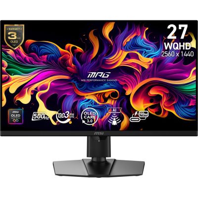 3. MSI MPG 271QRDE QD-OLED X50 Computer Monitor 67.3 cm (26.5") 2560 x 1440 px Wide Quad HD Black