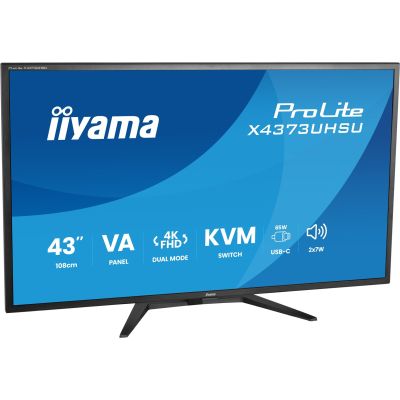 4. iiyama ProLite X4373UHSU-B2 computer monitor 108 cm (42.5") 3840 x 2160 px 4K Ultra HD LED Black