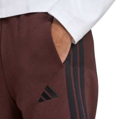 11. Men's adidas Essentials 3-Stripes Fleece Pants Brown JX0713