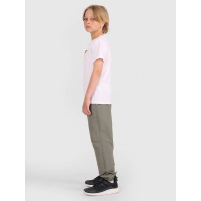 10. Boys' t-shirt with print 4F 4FJWAW25TTSHM2417-10S