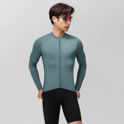 3. Rockbros 15120015016 ROAD TO SKY men's cycling jersey long sleeve S - gray-blue