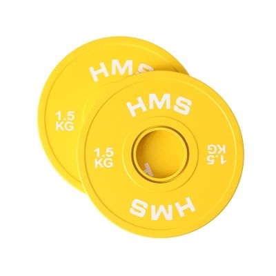 7. Bumper Olympic Plate Set 2x (0.5kg, 1kg, 1.5kg, 2kg, 2.5kg) HMS CBRS Set