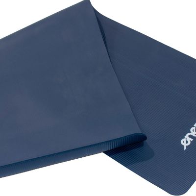 12. NON-SLIP NBR FITNESS MAT 183 x 60 x 1 CM, BLUE + CARRY BAG ENERO FIT