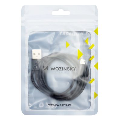 5. Wozinsky cable USB - microUSB 2,4A 1m black (WUC-M1B)